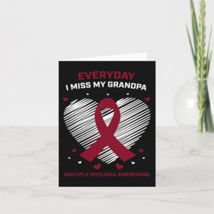 Grandfather Multiple Myeloma Grandpa Blood Cancer Card