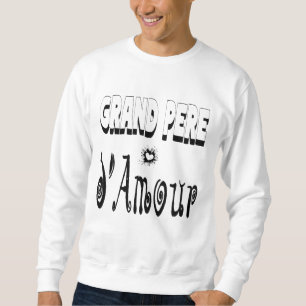 Grandfather of Love Heart Papy Sweatshirt