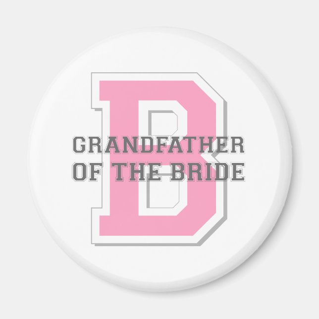 Grandfather of the Bride Cheer Magnet (Front)