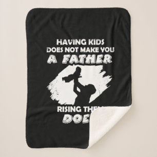 Grandfather Quotes A Father Raising Them Does Sherpa Blanket