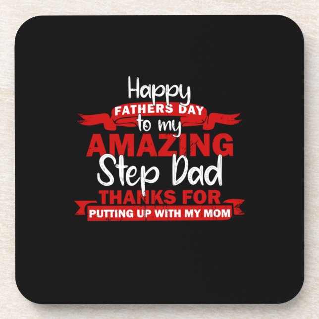 Grandfather Quotes | Amazing Step Daddy Coaster (Front)