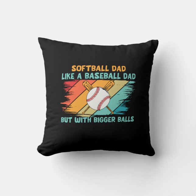 Grandfather Quotes | Baseball Dad Definition Cushion (Front)