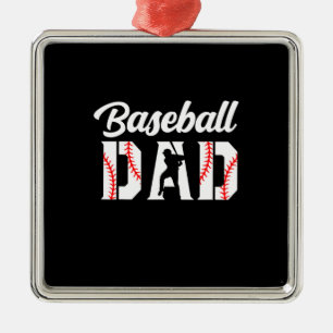 Grandfather Quotes Baseball Dad Metal Tree Decoration