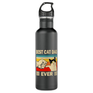 Grandfather Quotes   Best Cat Dad Ever 710 Ml Water Bottle