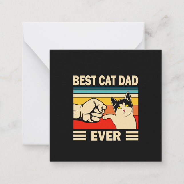 Grandfather Quotes | Best Cat Dad Ever Card (Front)
