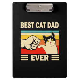 Grandfather Quotes   Best Cat Dad Ever Clipboard