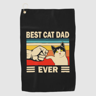 Grandfather Quotes   Best Cat Dad Ever Golf Towel