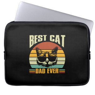 Grandfather Quotes Best Cat Dad Ever Laptop Sleeve