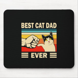 Grandfather Quotes   Best Cat Dad Ever Mouse Pad