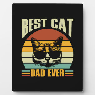Grandfather Quotes Best Cat Dad Ever Plaque