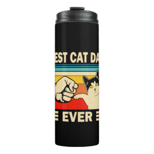 Grandfather Quotes Best Cat Dad Ever Thermal Tumbler