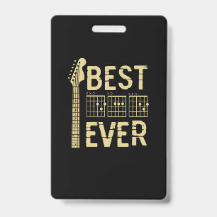 Grandfather Quotes   Best Dad Guitar Ever ID Badge