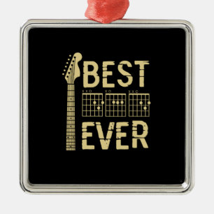 Grandfather Quotes   Best Dad Guitar Ever Metal Tree Decoration