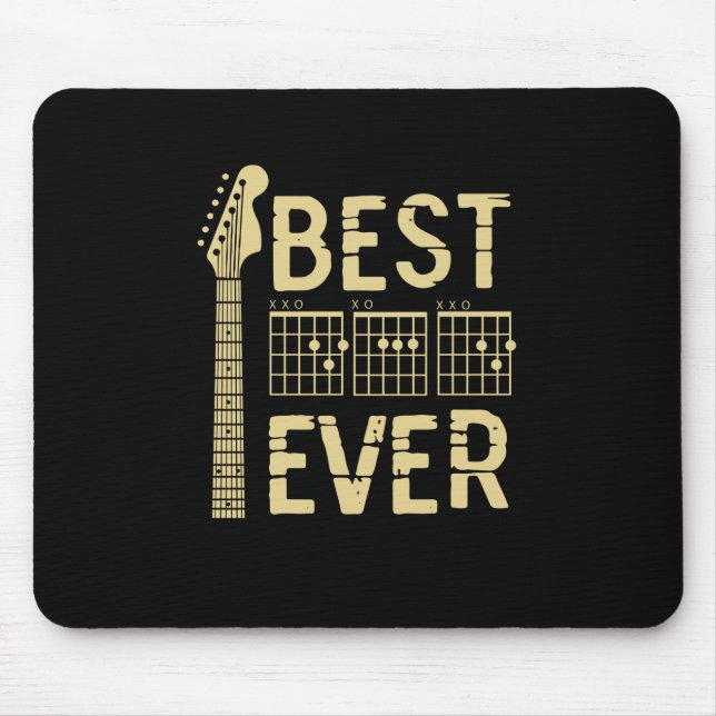 Grandfather Quotes | Best Dad Guitar Ever Mouse Pad (Front)