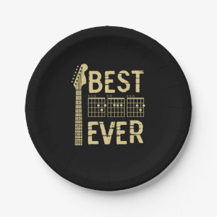 Grandfather Quotes Best Dad Guitar Ever Paper Plate