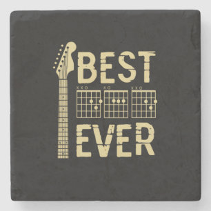 Grandfather Quotes   Best Dad Guitar Ever Stone Coaster
