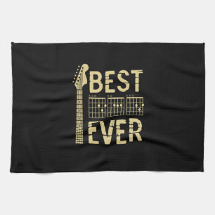 Grandfather Quotes   Best Dad Guitar Ever Tea Towel