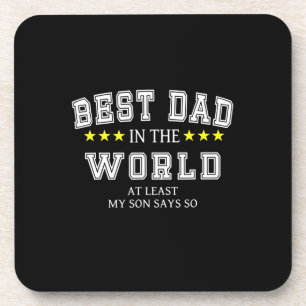 Grandfather Quotes Best Dad In The World Coaster