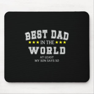 Grandfather Quotes   Best Dad In The World Mouse Pad