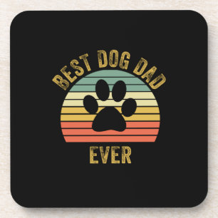 Grandfather Quotes   Best Dog Dad Ever Coaster