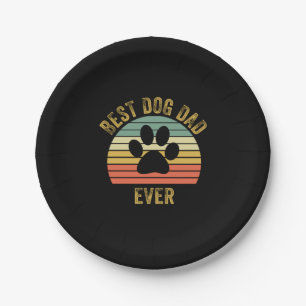 Grandfather Quotes Best Dog Dad Ever Paper Plate