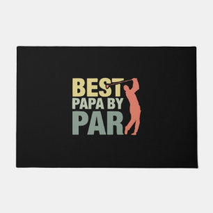 Grandfather Quotes   Best Papa By Par Golf Doormat