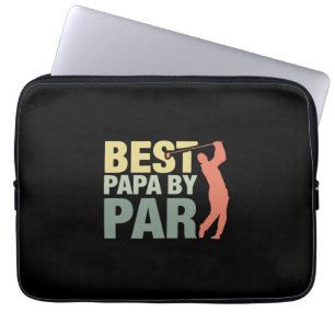 Grandfather Quotes   Best Papa By Par Golf Laptop Sleeve