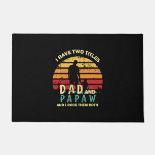 Grandfather Quotes   Dad And Papa I Rock Them Doormat