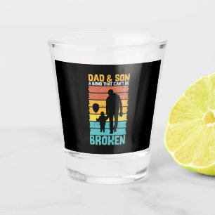 Grandfather Quotes Dad And Son Shot Glass