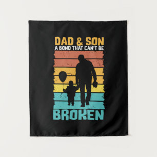 Grandfather Quotes Dad And Son Tapestry