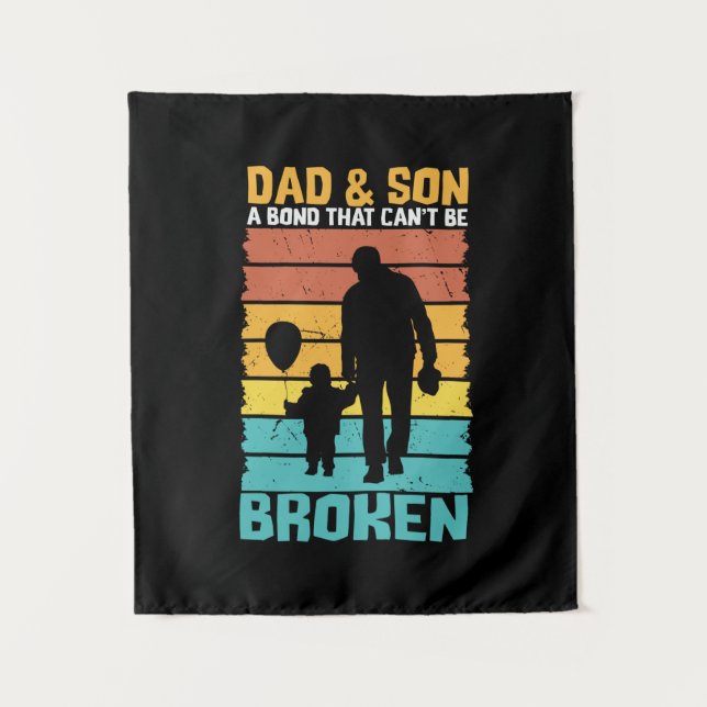 Grandfather Quotes | Dad And Son Tapestry (Front)