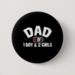 Grandfather Quotes   Dad Of One Boy 6 Cm Round Badge