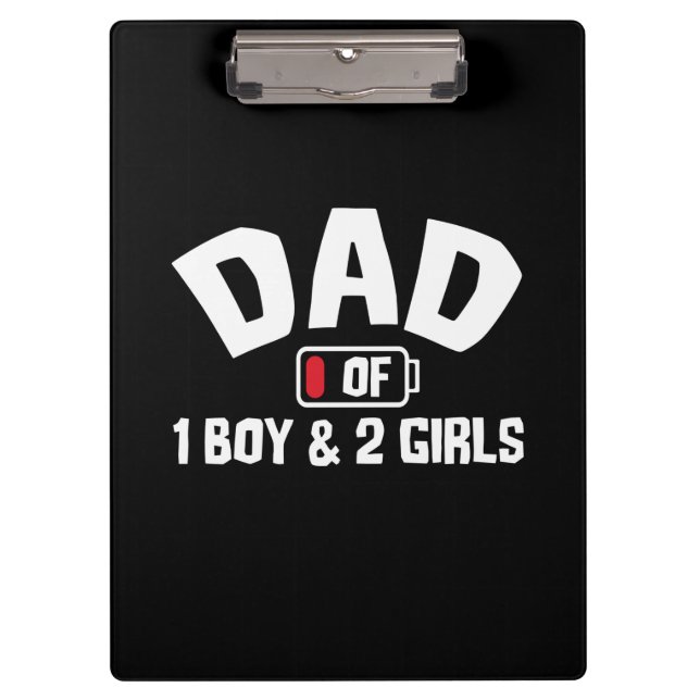 Grandfather Quotes | Dad Of One Boy Clipboard (Front)