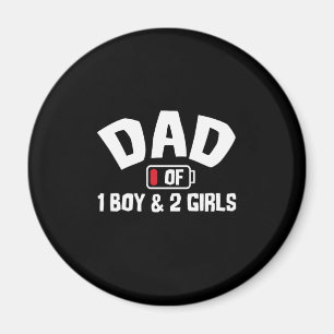 Grandfather Quotes Dad Of One Boy Magnet