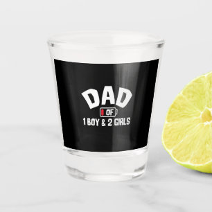 Grandfather Quotes Dad Of One Boy Shot Glass