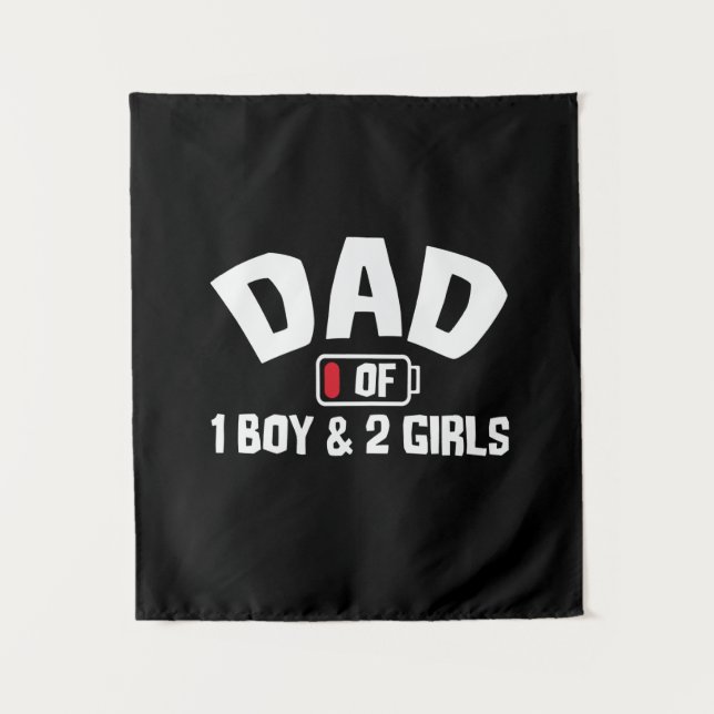 Grandfather Quotes | Dad Of One Boy Tapestry (Front)
