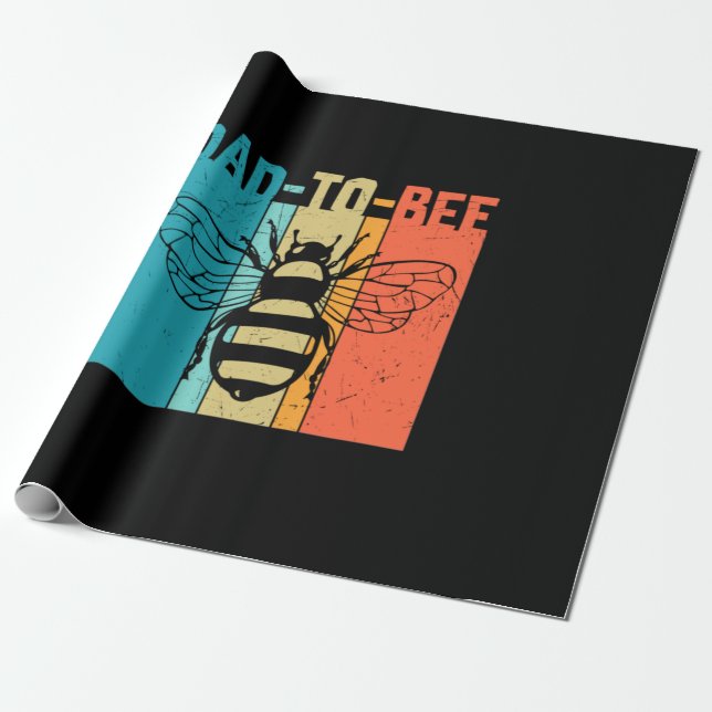 Grandfather Quotes | Dad To Bee Wrapping Paper (Unrolled)