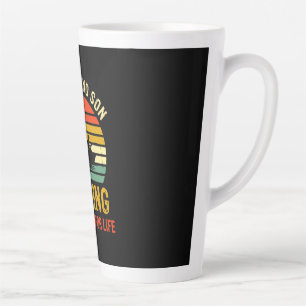 Grandfather Quotes Father And Son Fishing Partner Latte Mug