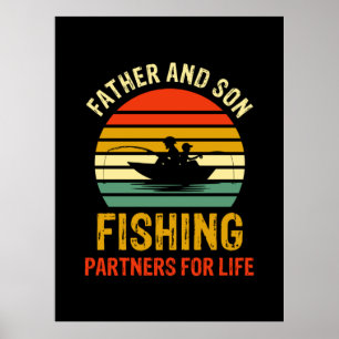 Grandfather Quotes Father And Son Fishing Partner Poster