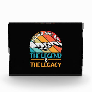 Grandfather Quotes   Father And Son The Legend Photo Block