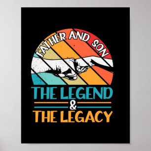 Grandfather Quotes   Father And Son The Legend Poster