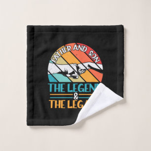 Grandfather Quotes Father And Son The Legend Wash Cloth
