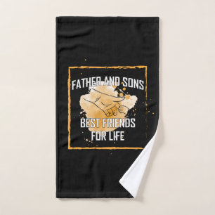 Grandfather Quotes Father And Sons Best Friend Hand Towel