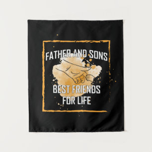 Grandfather Quotes Father And Sons Best Friend Tapestry