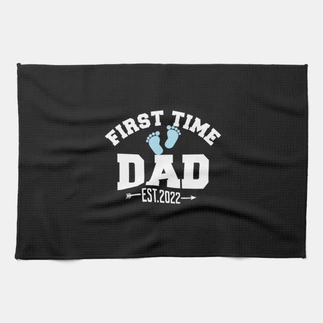 Grandfather Quotes | First Time Dad 2022 Tea Towel (Horizontal)