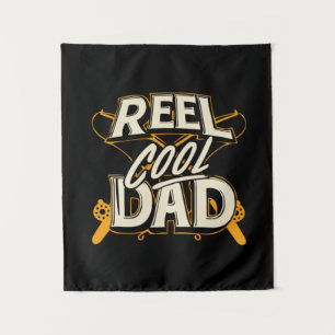 Grandfather Quotes Fishing Cool Dad Tapestry