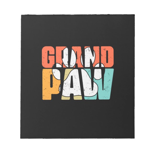 Grandfather Quotes | Grandpaw Dog Notepad (Front)