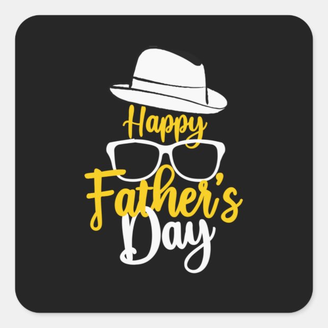 Grandfather Quotes | Happy Father Day Square Sticker (Front)