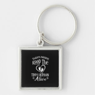 Grandfather Quotes Keep The Tiny Human Alive Key Ring