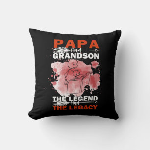 Grandfather Quotes   Papa And Grandson Cushion